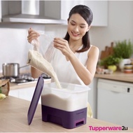 Tupperware RiceSmart Junior Purple 5kg (RICE DISPENSER / RICE SMART JUNIOR) beras container - 1 set