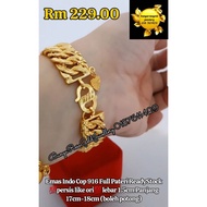 Indo Gold Full Patri Bracelet Centipede Hook 2 cop 916 Exactly