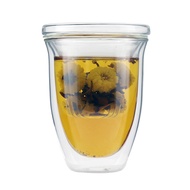 Double Glass Cup+Glass Tea Strainer Set 230/300ml