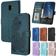 Luxury Casing For Samsung Galaxy S9 Plus A8 2018 S8 Plus S7 Edge A6 2018 Note 9 Note 8 J8 2018 A7 2018 S9+ S8+ Ethnic Flowers Wallet Pu Leather Flip Stand Skin Protect Cover Case