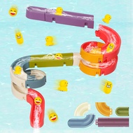 Think Wing Bath Toys Water Ball Track for Kids for Wall Bathtub Toy Slide for Toddlers 3 4 5 6 Years
