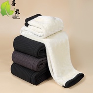 Mom's Thick Warm Cotton Pants - Faux Sheepskin Senior Women's Loose Outerwear Long Pants CK1224
