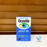 Ocuvite Adult50+ (90/150 softgels) by Bausch & Lomb วิตามินบำรุงสายตา 50+