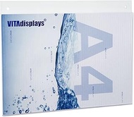 VITAdisplays® NE-380HQ Poster Holder/Advertising Display in DIN A4 Landscape Format Acrylic Glass Tr