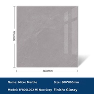 Keluojing | Anti-slip Full-body Marble Effect Wear-resistant Floor Tiles 800x800mm