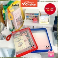 Storage Organizer Bag, High Capacity A4 Zipper File Bag, Fashion Transparent Student Handbag Station