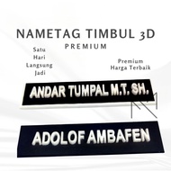 Embossed Nametag Embossed Name Plate 3D Chest Name Acrylic Name Plate Custom Chest Name