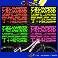 TSUNAMI BICYCLE STICKER TSUNAMI CYCLING SNM 100 STICKER / SB34