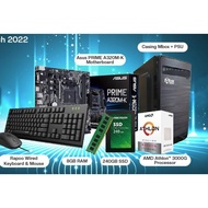 AMD Athlon 3000G DIY Desktop PC Set + MS Office