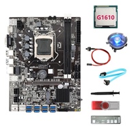 SATA B75 8USB BTC Miner Motherboard +G1610 CPU+64G USB