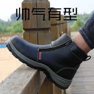 Lightweight Breathable Safety Boots Safety Shoes Men Safety Work Shoes High Quality Safety Shoes Smash-Resistant Anti-Piercing Work Shoes