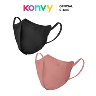 Iris Ohyama Disposable Face Mask Daily Fit - Pink/Black (12.5g X 5 Pcs)