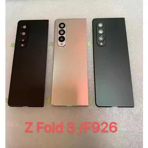 Glass Back Housing Cover For Samsung Z Fold 3 Battery Cover Repair Replace Door Rear Case For Galaxy