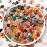 Natural Colorful Agate Crushed Stone Crystal Aromatherapy Diffuser Stone for Home Use, Manza Plate A