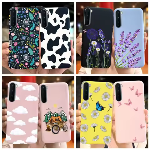 For Oneplus Nord Case Colored Silicone Soft Back Cover For One Plus Nord 5G OnePlus Z 1+Nord Phone C
