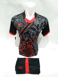 SETELAN OLAHRAGA KAOS BOLA JERSEY FUTSAL BAJU VOLLY MIZUNO ABSTRAK