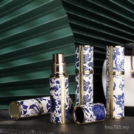 Portable Ready Stock Glass Cosmetics Sub-bottling Vacuum Blue White Porcelain Wholesale 5 Perfume ml