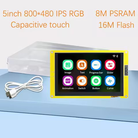 ESP32-S3 HMI 8M PSRAM 16M Flash Arduino LVGL WIFI&Bluetooth 5 " IPS 800*480 Smart Display Screen 5.0