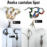 GANTUNGAN Folding hook bird cage hanger bird cage accessories