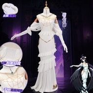 อัลเบโด cos เสื้อผ้า Overlord ชุดเดรสสีขาวของราชาแห่งผี ชุดนางเงือกแนบเนื้อสำหรับผู้หญิง