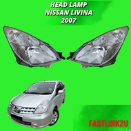 Fastlink Original Tan Chong Nissan Livina 2007 Head Lamp Lampu Depan Besar 100% New