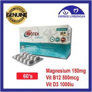 Protek Caplet (Magnesium, Vit B12 & Vit D3) 60's