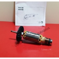 MAKITA Original Armature Mesin Gerinda Tangan MAKITA 9553B / Angker