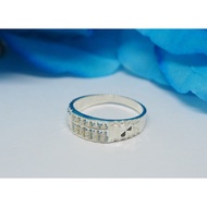 925 Sterling Silver Carving Abacus Ring 6.5mm(31G) / Cincin Sempoa Perak