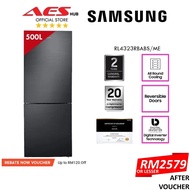 Samsung Bottom Freezer Refrigerator Inverter 500L Fridge Peti Ais Peti Sejuk 2 Pintu 冰箱 RL4323RBABS/ME