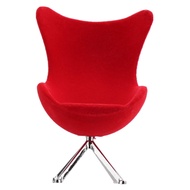 Mini Doll House Sofa Chair, 1:12 Mini Flocking Sofa Furniture Model Decoration Miniature Lounge Chai