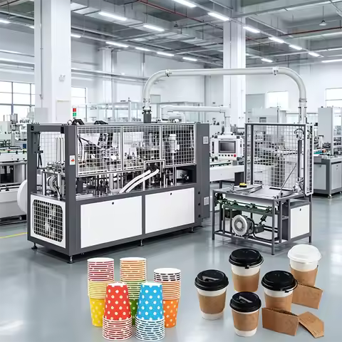 Cardboard Cup Making Machine High Speed Cardboard Cup Making Machine with Bottom Heating and Knurlin