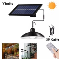 Vimite LED solar outdoor pendant/ceiling suspension light/with remote control solar panel light bul