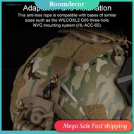 <roomdecor> Combat Helmet Mount Lanyard Nvg Anti-lost Lanyard with 360° Rotation Helmet Mount for Wi