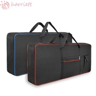 HARRIETT Keyboard Bag, 61/76/88 Key Waterproof Instrument Keyboard Case, Durable Anti Shock 600D Oxford Thicken Piano Storage Bag Outdoor Travel