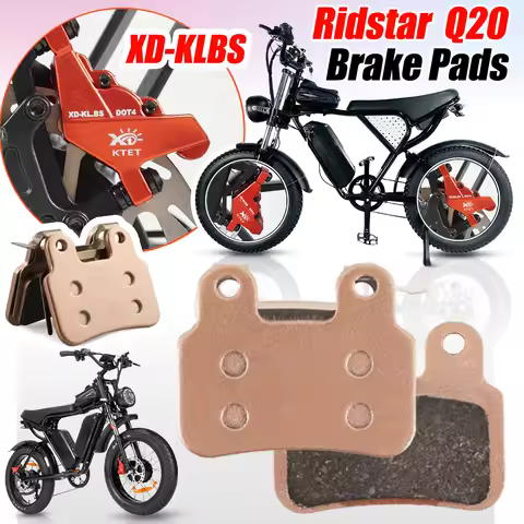Upgrade 2-Pair Semi-metal Brake Pad Set, F/R: Fits XD-KLBS-DOTS & XOD Calipers – For Ridstar Q20/Q20