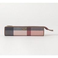 Blue Label Crestbridge pink checkered pencil case
