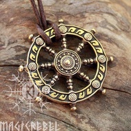 Bhy Dharma Roda Hidup Samsara Kalung Liontin Buddha Jimat Jimat Kalung