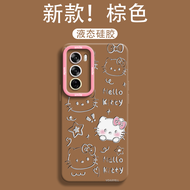 Silicone KT Cat Phone Case Full Cover Protection for Opporeno14pro RENO10/11/12/13pro Women RENO9/8/