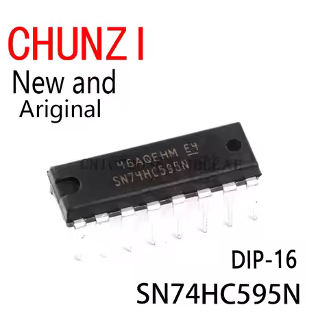 10PCS New and Original 74HC595 74HC595N SN74HC595 DIP-16 SN74HC595N