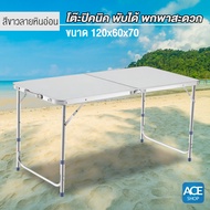 ACE โต๊ะสนาม โต๊ะพับได้ รุ่น T2 Plus T2 ขนาด 120x60x70 ซม. Folding Table โต๊ะพับอเนกประสงค์ โต๊ะพั