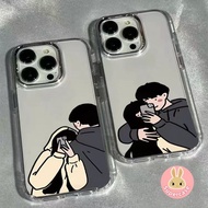Cute Couple Casing For Realme 14 14X 13 12 11 Pro Plus 12X 11X 9 2 9i 7i Note 60 Narzo 50A Prime 50 