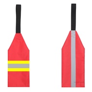 Kayak Safety Flag อุปกรณ์เสริมความปลอดภัยธงการเดินทางสำหรับ Kayak Red Warning Flag พร้อมสายรัดสำหรับ
