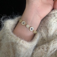 Natural Bezoar Lapis Lazuli Bracelet Shell French-style Bracelet Versatile Luxury Style Bracelet