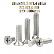 [HJC-LY] 304 Stainless Steel Countersunk Screw Phillips Flat Head Bolt Machine Wire Electronic Small