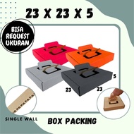 23x23x5 Cardboard Box Sponge Cake Box Packing Cardboard Brownies Cake Packaging Hampers Box Box