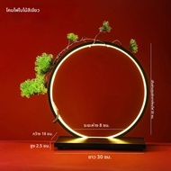 สไตล์จีนใหม่ LED โคมไฟแหวนเครื่องประดับสร้างสรรค์ตัวอักษรพื้นหลังตกแต่งบ้านสีแดง Maple สีเขียว Leaf