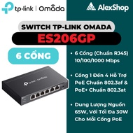 TP-Link Omada ES206GP Switch | 4 PoE Ports+ 6 Gigabit Cloud Management Ports