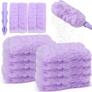 10Pcs Disposable Electrostatic Duster - Magic Dust Cleaner With Handle - Microfiber Dusting Brush - 