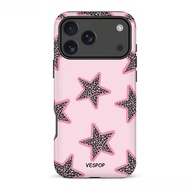 VESPOP Y2K double-layer shockproof phone case, glossy design, bright colors, compatible with iPhone 