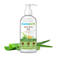 [Original 🇲🇾] Mamaearth Aloe Vera Gel For Face, with Pure Aloe Vera &amp; Vitamin E for Skin and Hair  300ml
